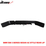 2005-2012 BMW E90 3-Series 4Dr Sedan Rear Bumper Lip Spoiler PU