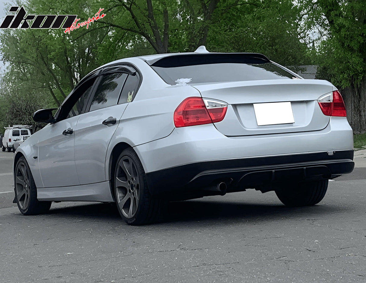 2005-2012 BMW E90 3-Series 4Dr Sedan Rear Bumper Lip Spoiler PU