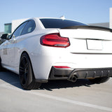2014-2021 BMW F22 2-Series 2DR Rear Bumper Aprons Unpainted Valance