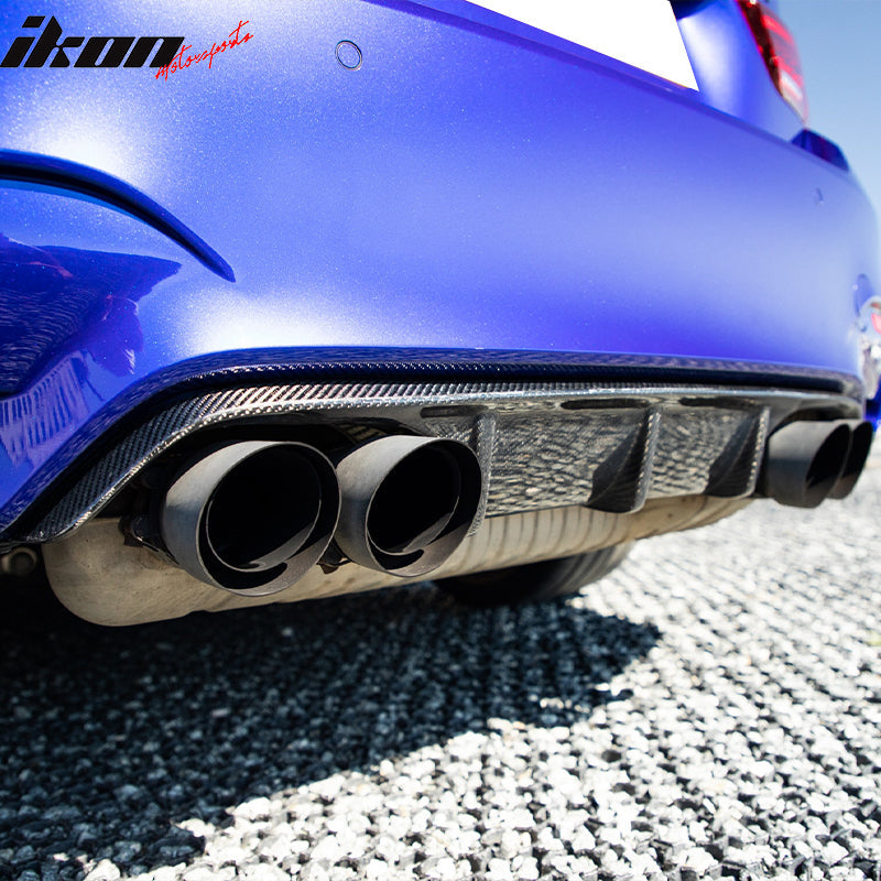 2015-2020 BMW F80 M3 F82 M4 MP Style Rear Bumper Diffuser Carbon Fiber