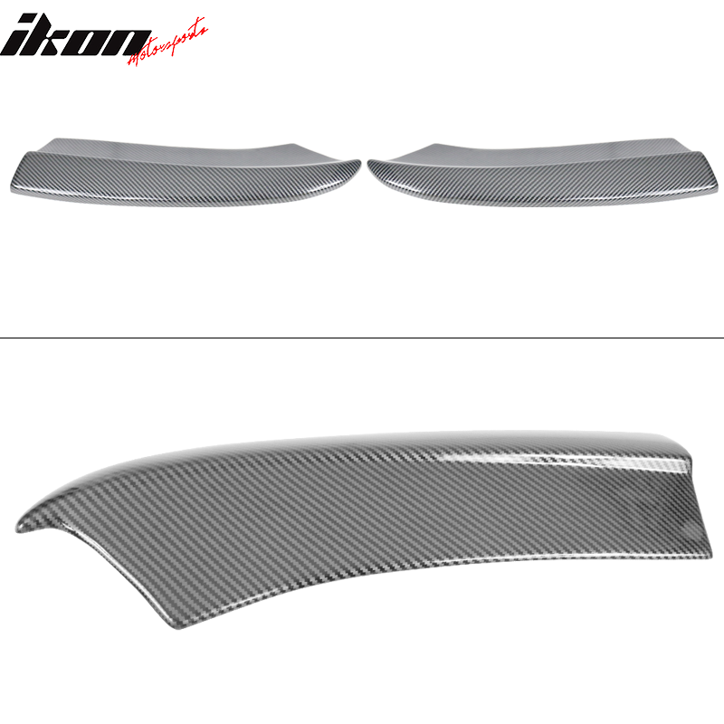 2015-2023 Dodge Charger CF Print Rear Bumper Lip Side Apron Spat 2PC