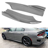 2015-2023 Dodge Charger V2 Style CF Print Rear Bumper Lip Side Apron