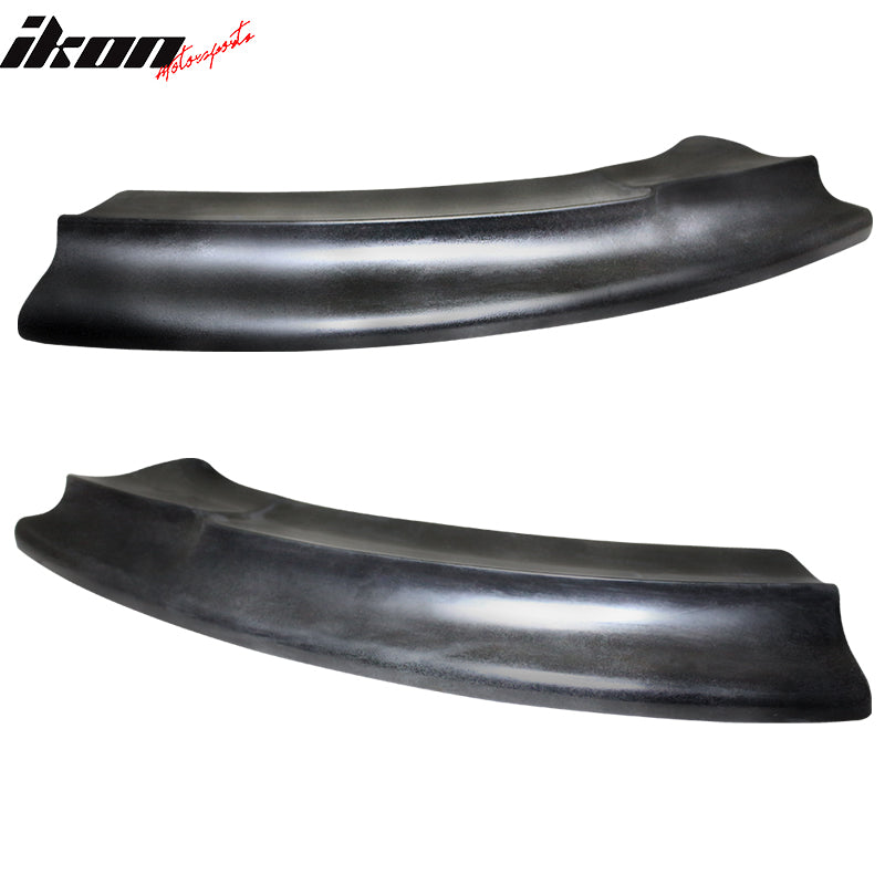 2016-2018 Ford Focus RS Unpainted Black Rear Bumper Lip Aprons PU