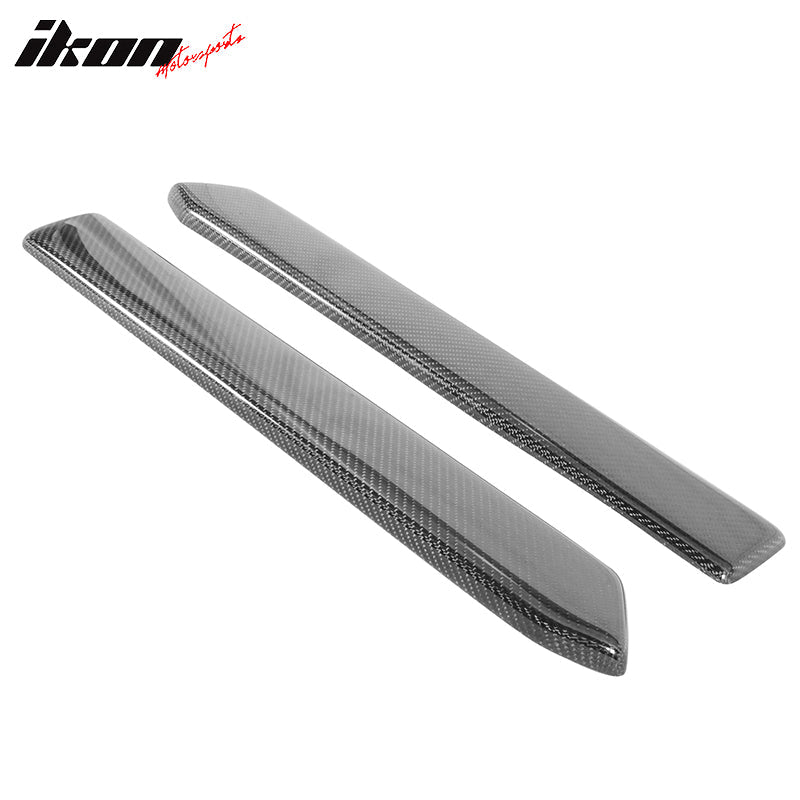 2010-2014 Ford Mustang Rear Bumper Side Splitters 2PC Carbon Fiber