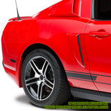 2010-2012 Ford Mustang V6 Unpainted Black Rear Bumper Lip Aprons PU