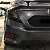 2016-2021 Honda Civic Sedan HF-P Style Rear Bumper Lip Splitter PP