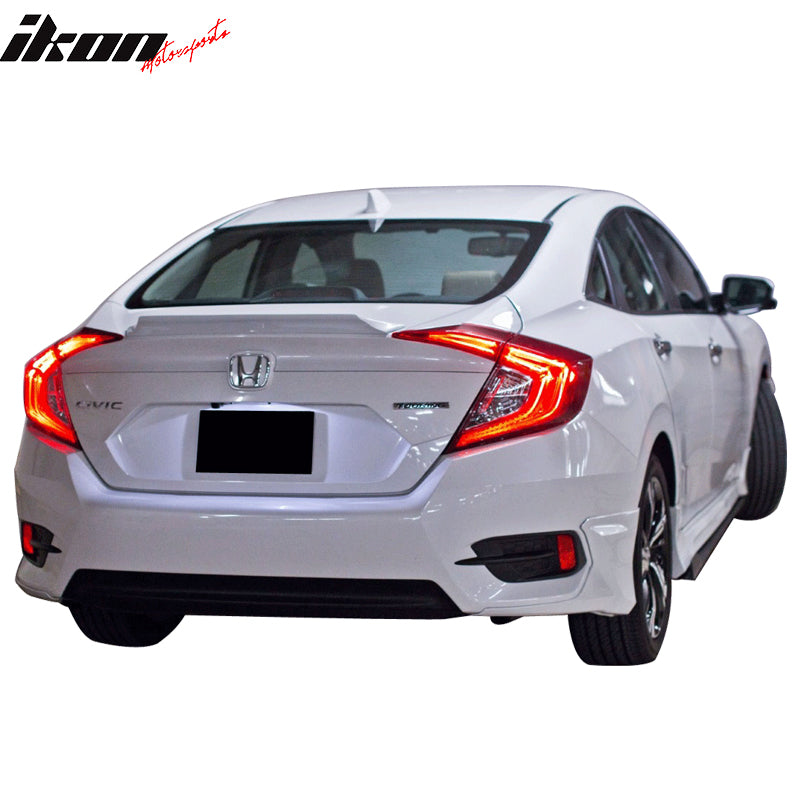 2016-2021 Honda Civic Sedan HF-P Style Rear Bumper Lip Splitter PP