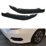 2016-2021 Honda Civic Sedan 2PCS Rear Bumper Lip Splitters PP