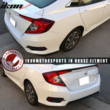 2016-2021 Honda Civic Sedan 2PCS Rear Bumper Lip Splitters PP