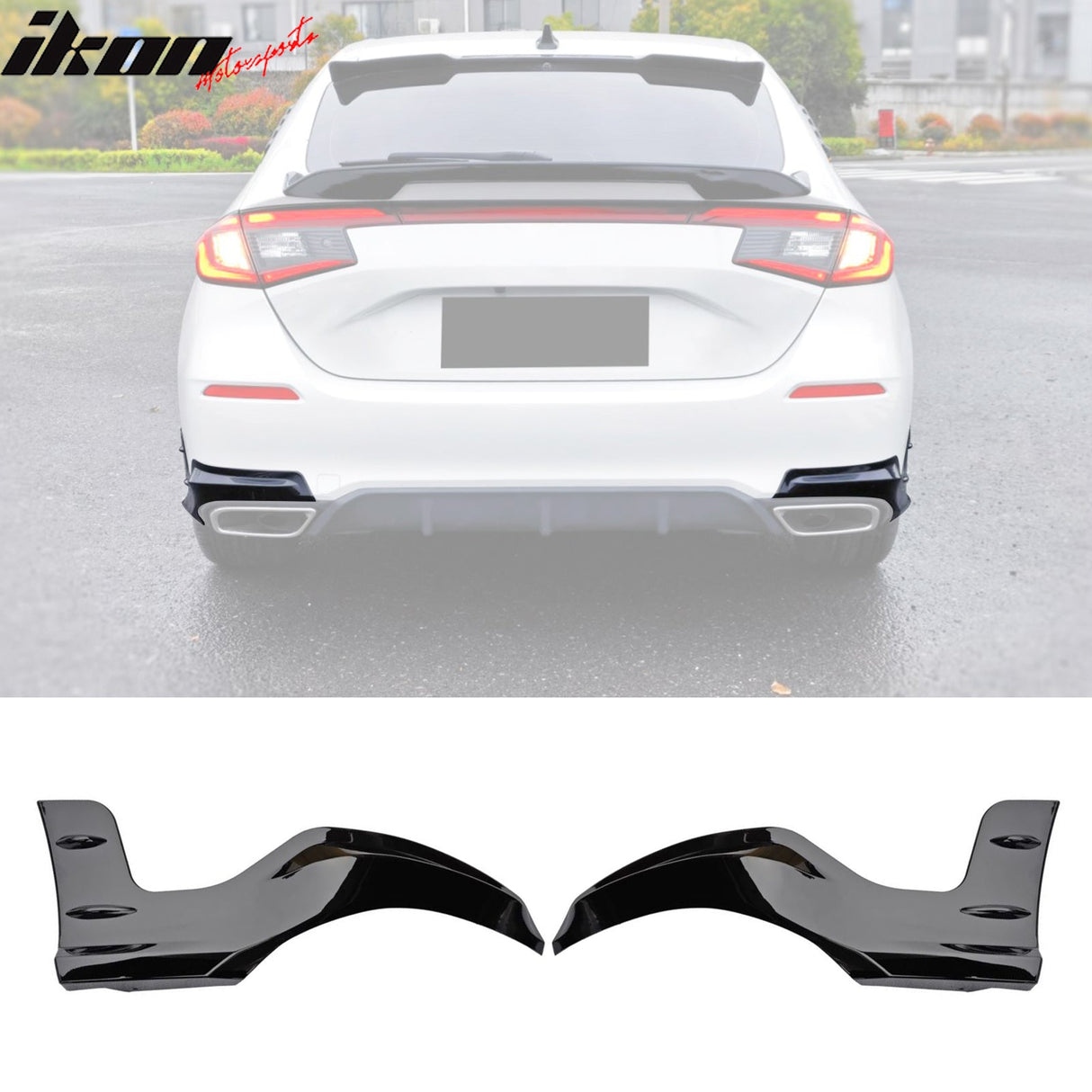 2022-2024 Honda Civic Mugen Style Rear Bumper Lip Aprons