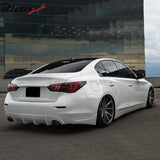 2014-2023 Infiniti Q50 Rear Apron Bumper Lip Mud Flaps Trim ABS