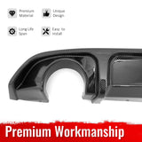2017-2022 INFINITI Q60 Rear Diffuser Lip W/ LED Brake Light Lamp Carbon Fiber Print PP