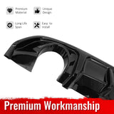2017-2022 INFINITI Q60 Rear Diffuser Lip W/ LED Brake Light Lamp Gloss Black PP