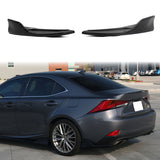 2014-2020 Lexus IS Sedan Artisan Style Rear Aprons Gloss Black PP 2PCS