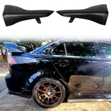 Rear Bumper Lip Aprons for Mitsubishi Lancer 2008-2015 Unpainted PU 2PC