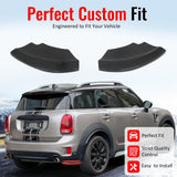 2017-2020 Mini Cooper Countryman F60 MX Style Rear Bumper Lip Aprons Gloss Black ABS