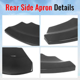2017-2020 Mini Cooper Countryman F60 MX Style Rear Bumper Lip Aprons Gloss Black ABS