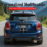 2017-2020 Mini Cooper Countryman F60 MX Style Rear Bumper Lip Aprons Gloss Black ABS
