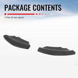 2017-2020 Mini Cooper Countryman F60 MX Style Rear Bumper Lip Aprons Gloss Black ABS