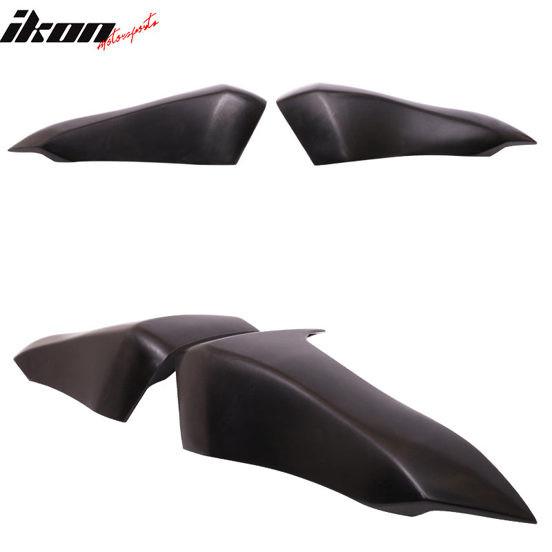 2009-2019 Nissan 370Z Rear Bumper Lip Splitter Side Aprons PU 2PC