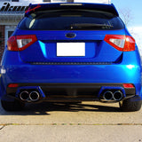 2008-2014 Subaru Impreza STI Carbon Fiber Print Rear Bumper Lip ABS