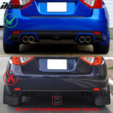 2008-2014 Subaru Impreza STI Carbon Fiber Print Rear Bumper Lip ABS
