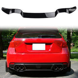 2008-2014 Subaru Impreza STI Gloss Black Rear Bumper Diffuser Lip ABS