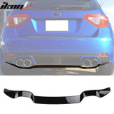 2008-2014 Subaru Impreza STI Gloss Black Rear Bumper Diffuser Lip ABS