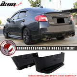 2015-2021 Subaru WRX STI MP Style Rear Bumper Lip Apron Spats ABS 2PC