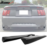 1999-2004 Ford Mustang MDA Style Rear Bumper Lip Corner Apron Black PU