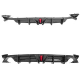 2018-2024 Toyota Camry LE XLE Carbon Fiber Print Rear Diffuser Lip PP