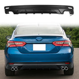 2018-2024 Toyota Camry V3 Matte Black Rear Bumper Lip Diffuser - PP