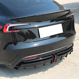 2024-2025 Tesla Model 3 Highland Matte Black Rear Diffuser W/LED PP