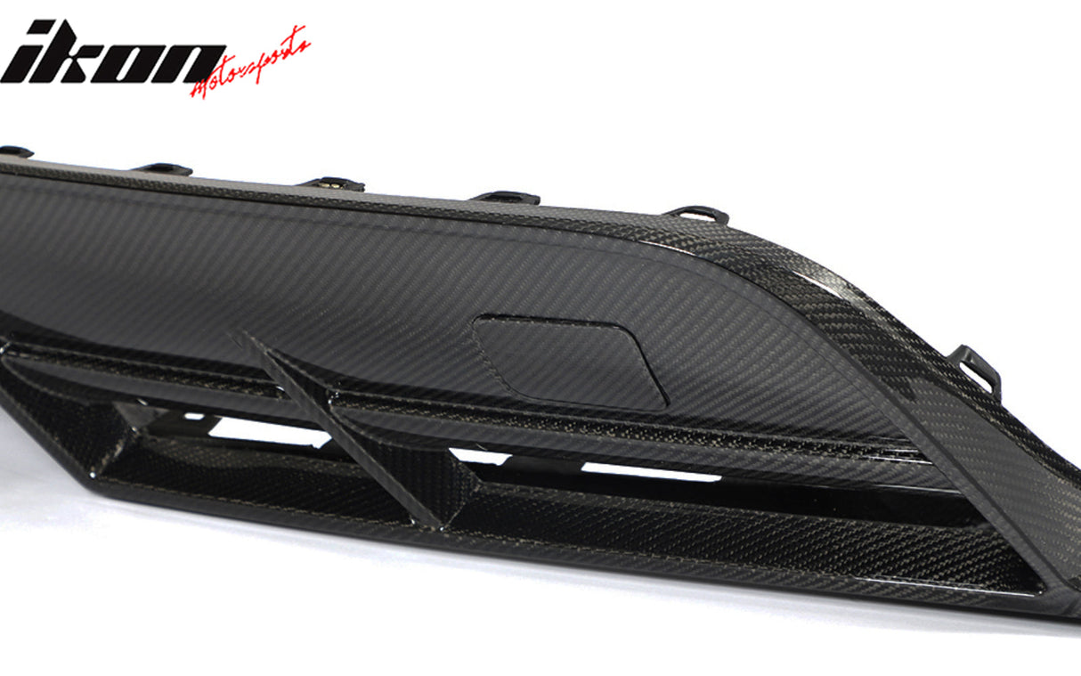 2021-2025 Tesla Model S Gloss Black Revozport Rear Lip Carbon Fiber