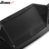 2021-2025 Tesla Model S Gloss Black Revozport Rear Lip Carbon Fiber