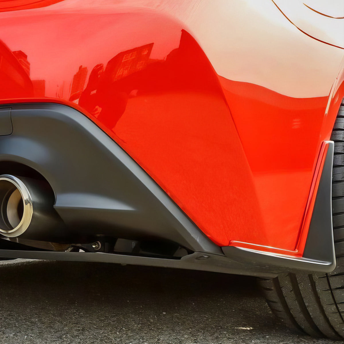 Rear Bumper Spats for Subaru BRZ& Toyota GR86 2022-2026 Akea Style PU Pair