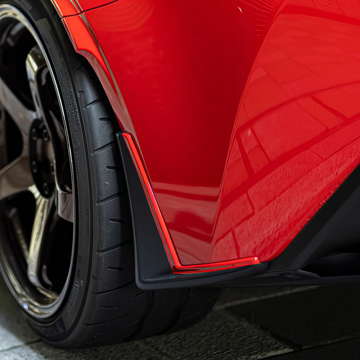 Rear Bumper Spats for Subaru BRZ& Toyota GR86 2022-2026 Akea Style PU Pair