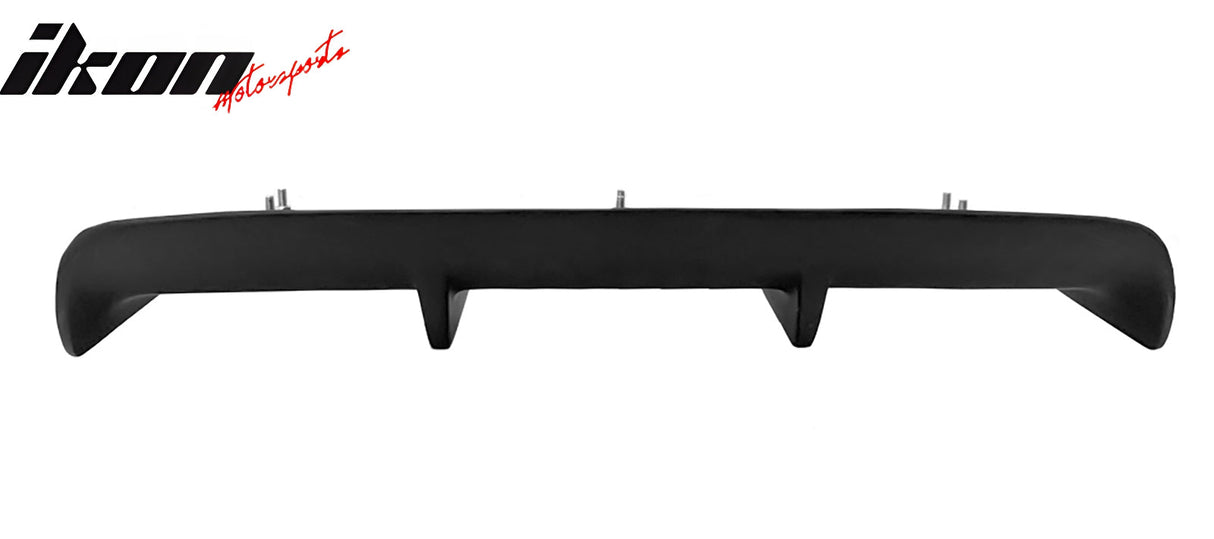 Universal 27"x9" MDA 4-Fin Rear Diffuser Valance Splitter Matte Black