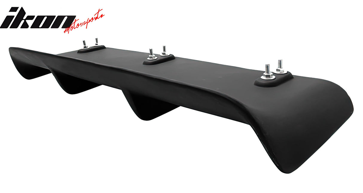 Universal 27"x9" MDA 4-Fin Rear Diffuser Valance Splitter Matte Black