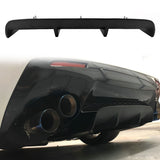 Universal 31"x9" MDA 4-Fin Rear Diffuser Valance Splitter Matte Black