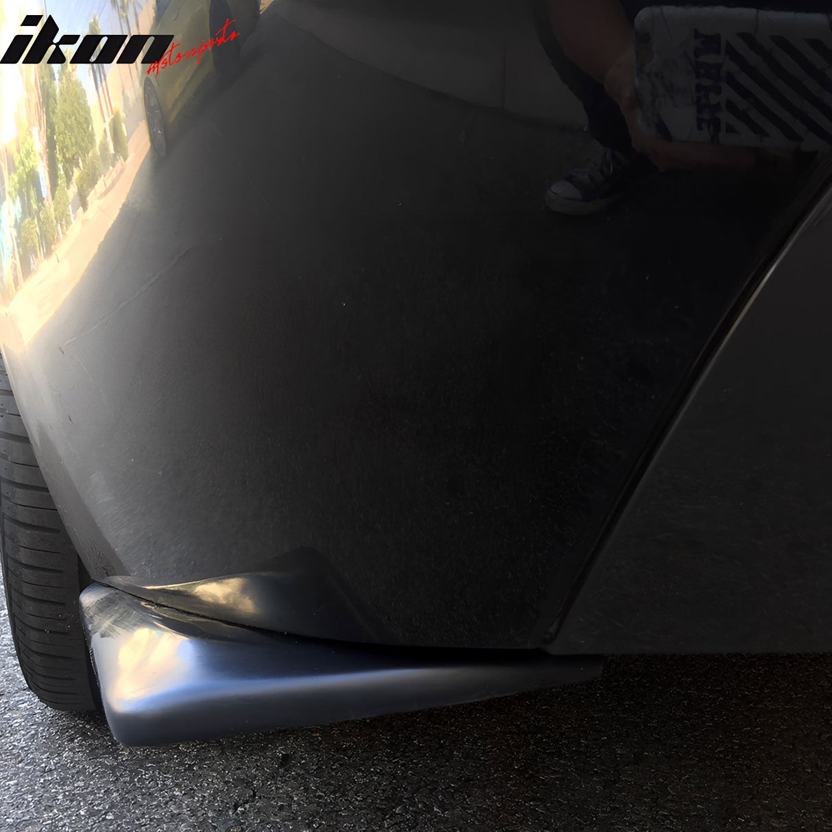 2005-2008 BMW E90 3-Series DT Style Rear Lip Side Aprons Black PU