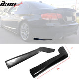 2007-2010 BMW E92 3-Series DT Style Rear Bumper Lip Side Aprons Black