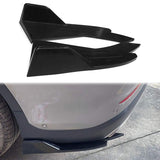 Rear Bumper Aprons Side Extensions Splitters for Universal Unpainted PU