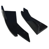 Rear Bumper Aprons Side Extensions Splitters for Universal Unpainted PU