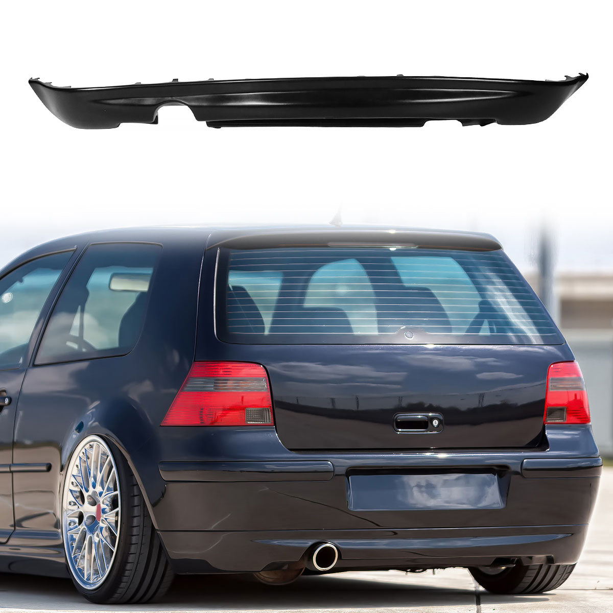 1999-2005 Volkswagen Golf MK4 25AE Style Unpainted Rear Bumper Lip PU