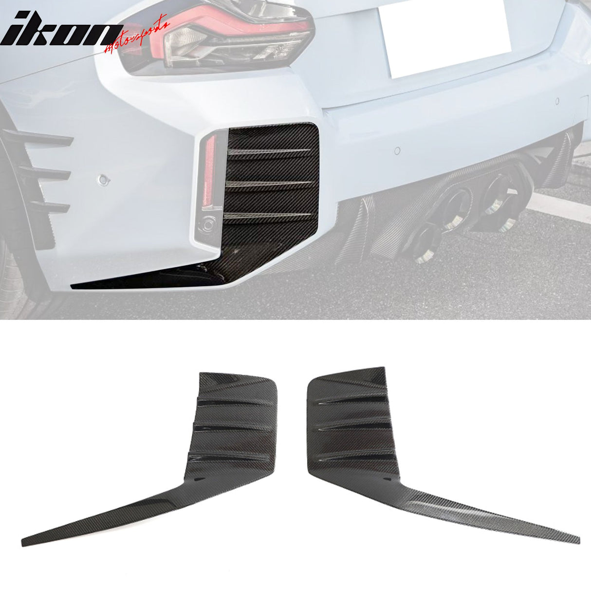 2023-2024 BMW G87 M2 Rear Side Fins M Performance Style