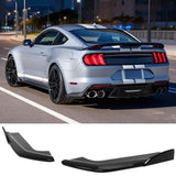 Rear Aprons for Ford Mustang Ecoboost GT 2024-2026 IKON Style Gloss Black