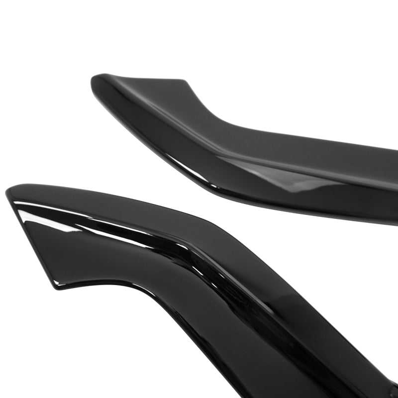 Rear Aprons for Ford Mustang Ecoboost GT 2024-2026 IKON Style Gloss Black