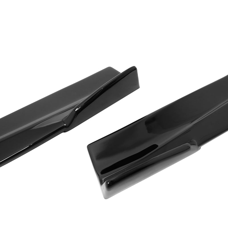 Rear Aprons for Ford Mustang Ecoboost GT 2024-2026 IKON Style Gloss Black
