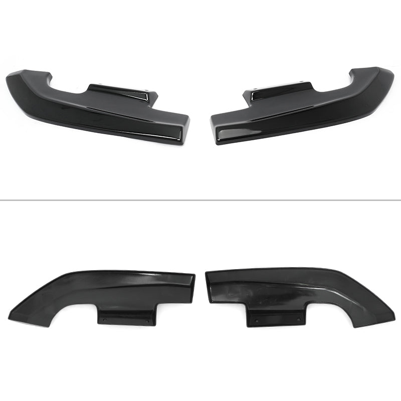 2024-2026 Ford Mustang Ecoboost GT R Style Rear Aprons Gloss Black ABS